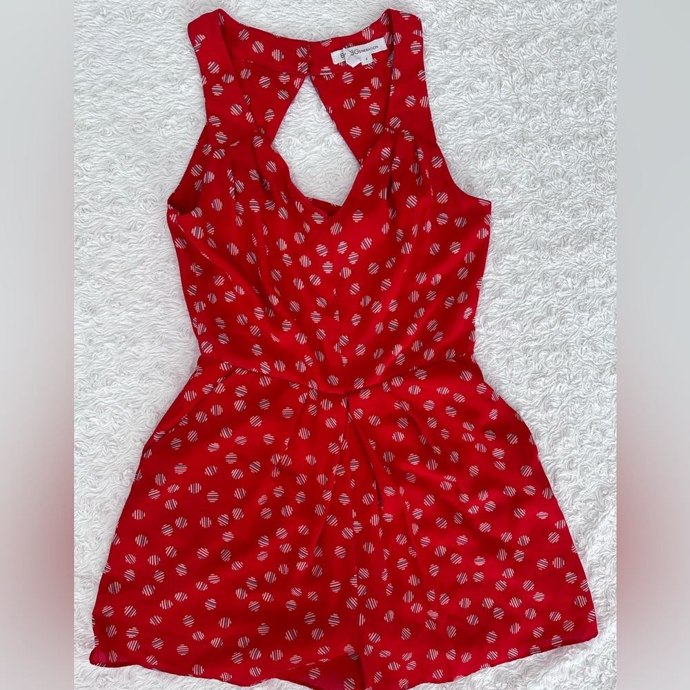 BCBG Generation Red Romper - Size 2